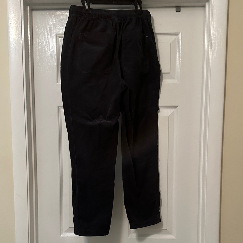 Black Drawstring Pants With Pink Stitching - image 3